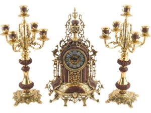 Композиция «Герцог Альба»: интерьерные часы с подсвечниками