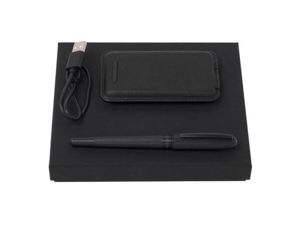 Подарочный набор зарядное устройство 5000 mAh ручка-роллер